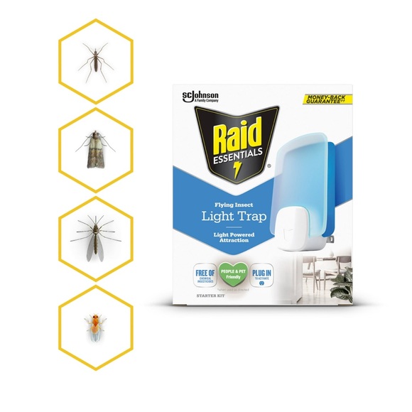 Raid Essentials Flying Insect Light Trap Starter Kit - Picture 2 of 2